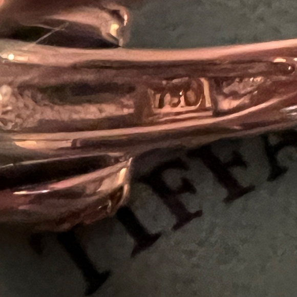 Tiffany & Co Vintage Crossover X Ring Sterling Silver & 18K Gold Size 7.25 - Picture 8 of 9